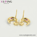 97304 Xuping Schmuck Modedesign einfache Sterne und Halbmondförmige Ohrstecker